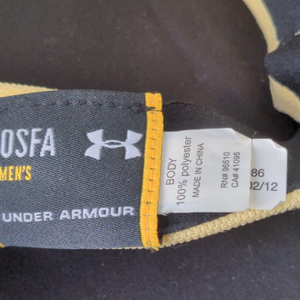 Under Armour Men's Yellow Adjuster Golf Visor Hat - Picture 6 of 8